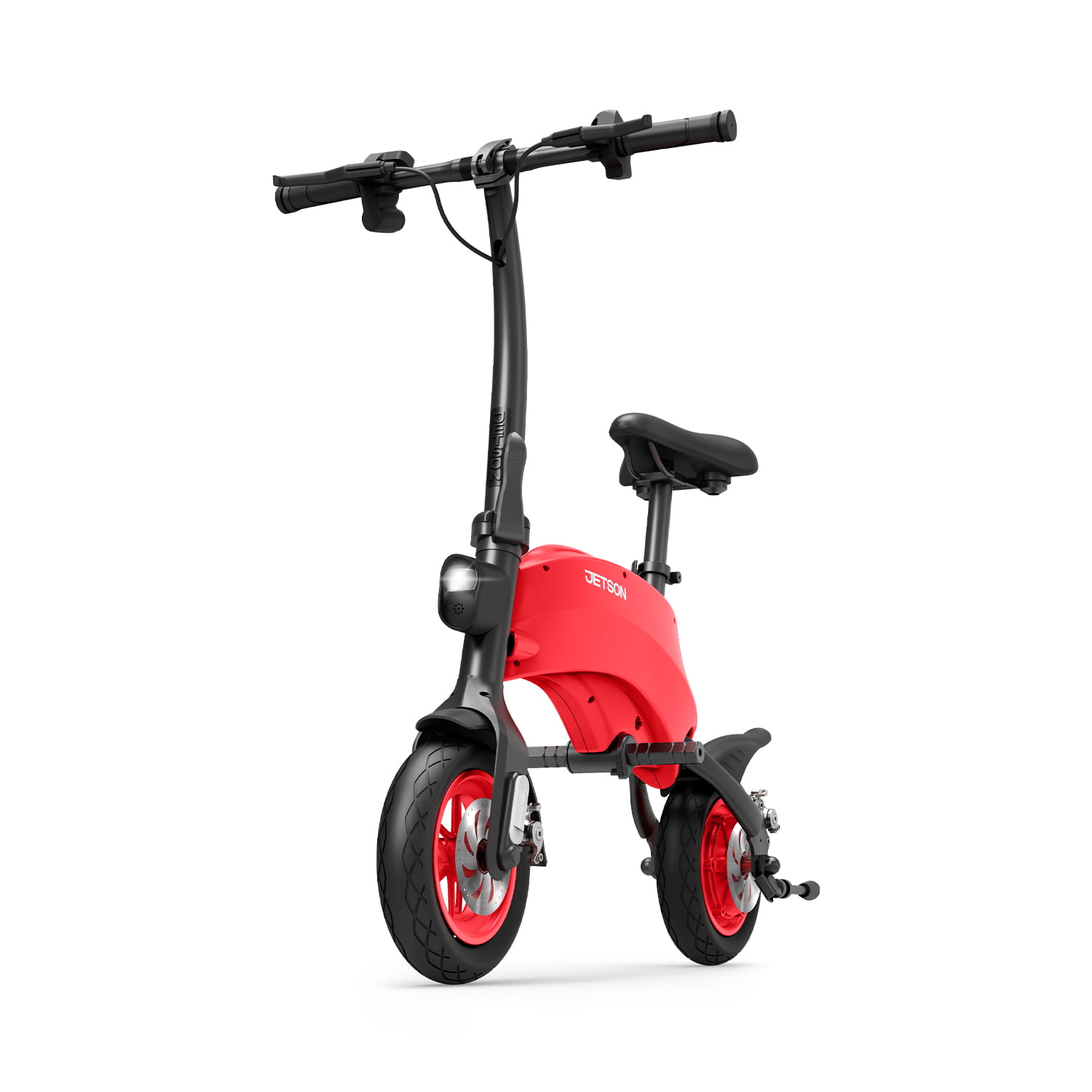 Jetson LX10 Electric Bicycle Ride On. 260 Lb. Weight Limit. Ages 12+. Red. 10 In.. Wheel. 250-Watt Motor. Foldable