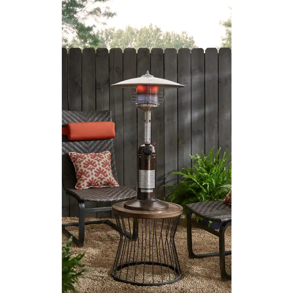 Hampton Bay HPS-C-PC 11.000 BTU Powder Coated Bronze Tabletop Propane Patio Heater