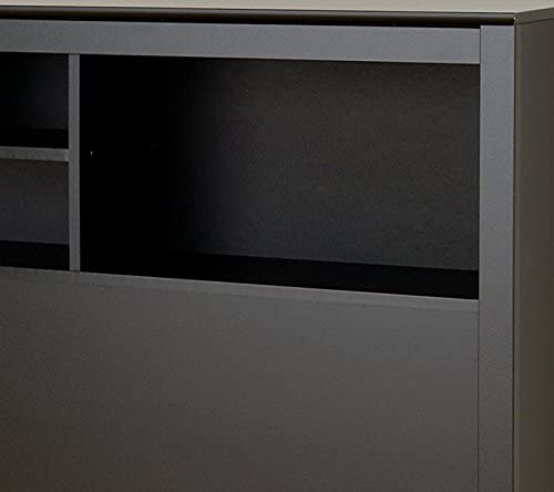 Prepac Freestanding Full/Queen Bookcase Headboard.  Black