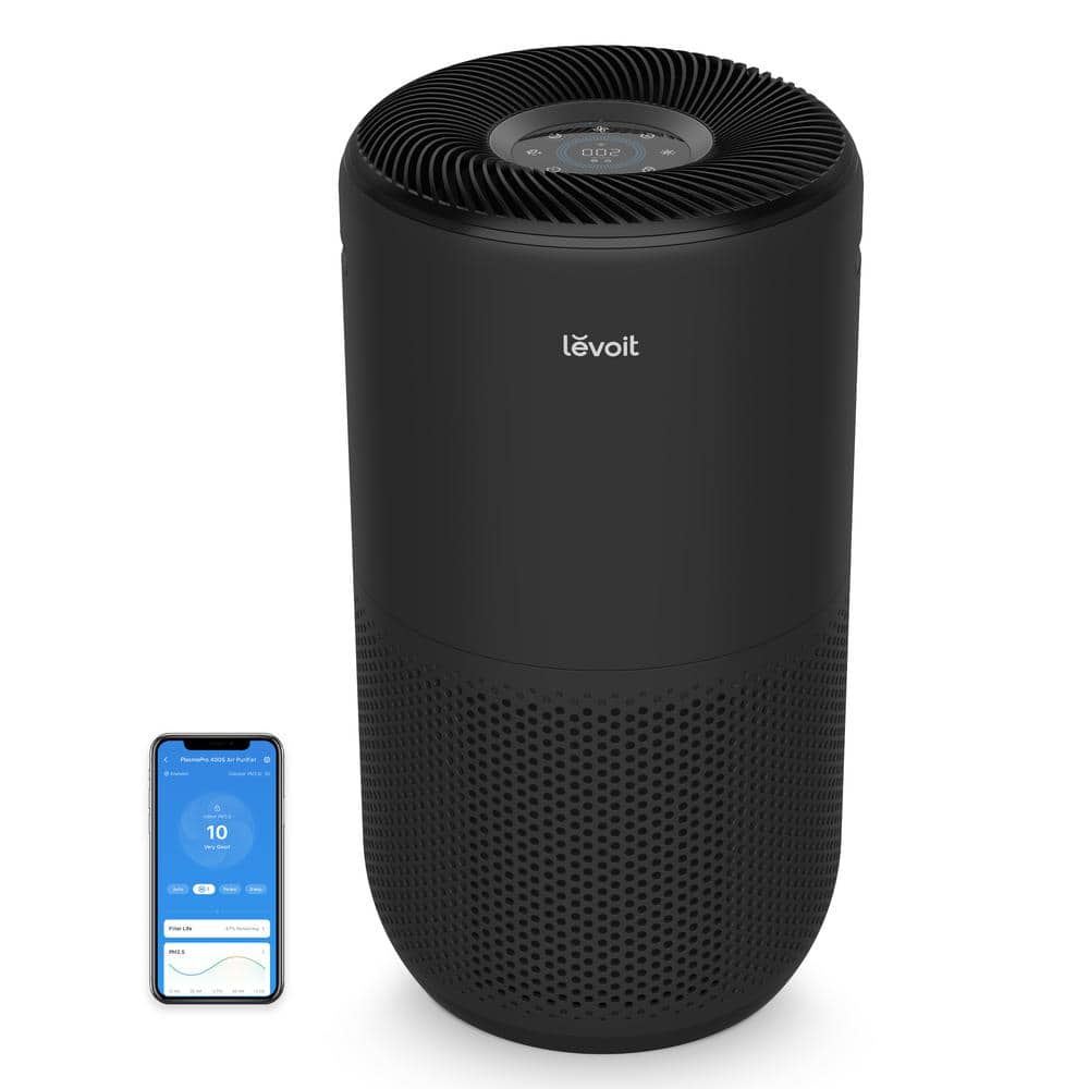LEVOIT PlasmaPro 400S Smart 403 sq.ft. True HEPA Air Purifier in Black