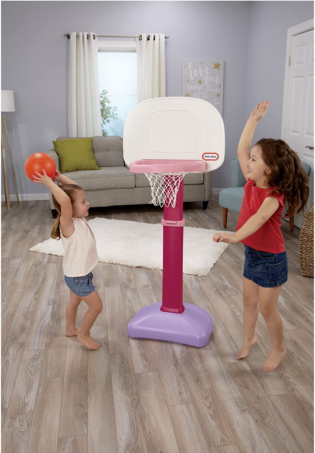 Little Tikes Easy Score Basketball Set. Pink. 3 Balls