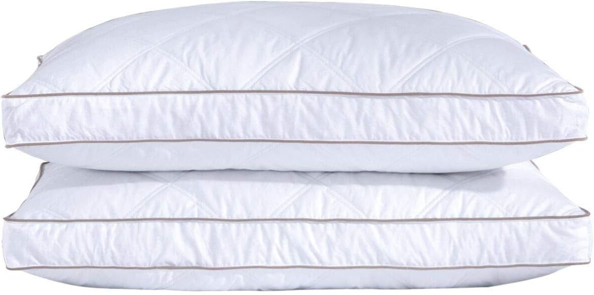 puredown B01A0LCO8Y Pillow. Queen (Pack of 2). White 2 Count
