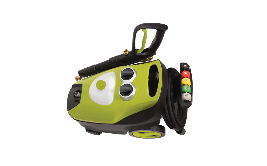Sun Joe SPX3220 2300 PSI Max 1.65 GPM Cold Water 4-Wheeled Electric Pressure Washer with Pressure-Select High-Low Technology