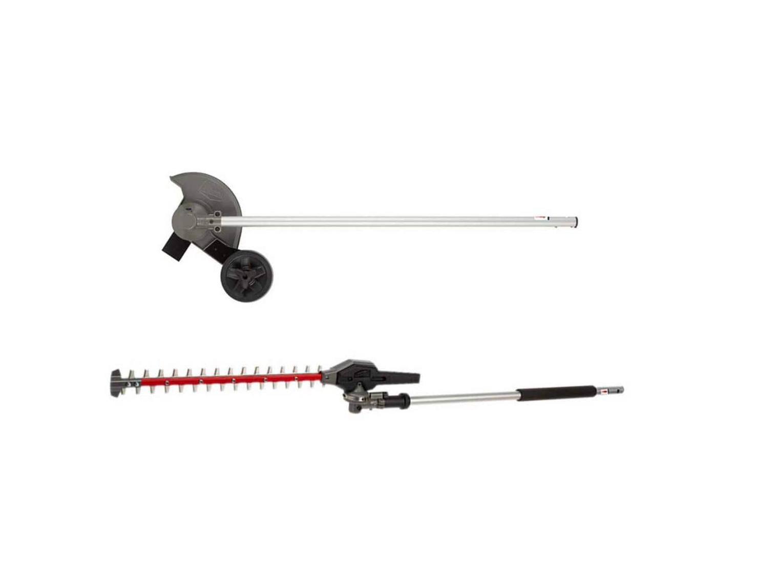 Milwaukee 49-16-2718-49-16-2719 M18 FUEL QUIK-LOK 8 in. Edger Attachment and M18 FUEL QUIK-LOK Hedge Trimmer Attachment (2-Tool)