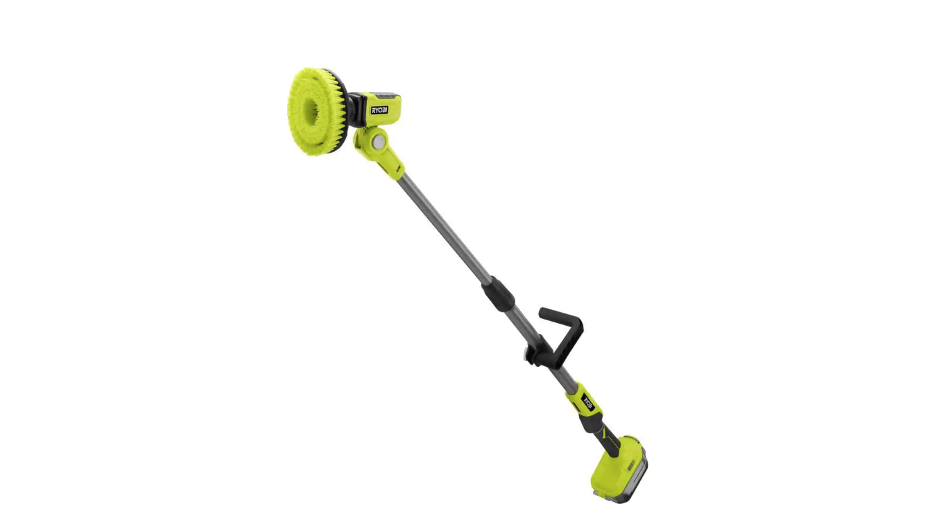 RYOBI P4500 ONE+ 18V Cordless Telescoping Power Scrubber (Tool Only)