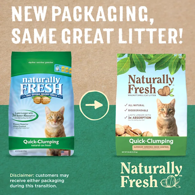 Naturally Fresh Quick-Clumping Natural Walnut Cat Litter. 26 lbs.