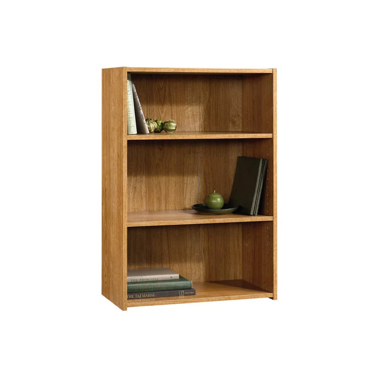 Sauder Beginnings 35″ 3-Shelf Standard Bookcase. Highland Oak Finish