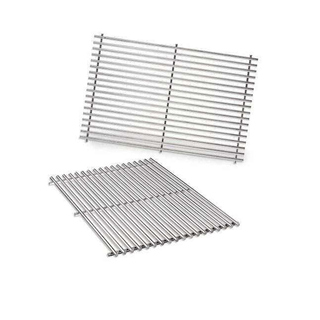 Weber  19.5-in x 13-in 2-Pack Rectangle Stainless Steel Cooking Grate