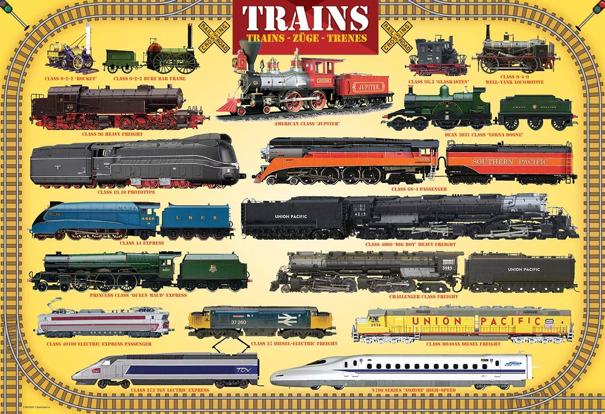 Trains 100 Piece Jigsaw Puzzle