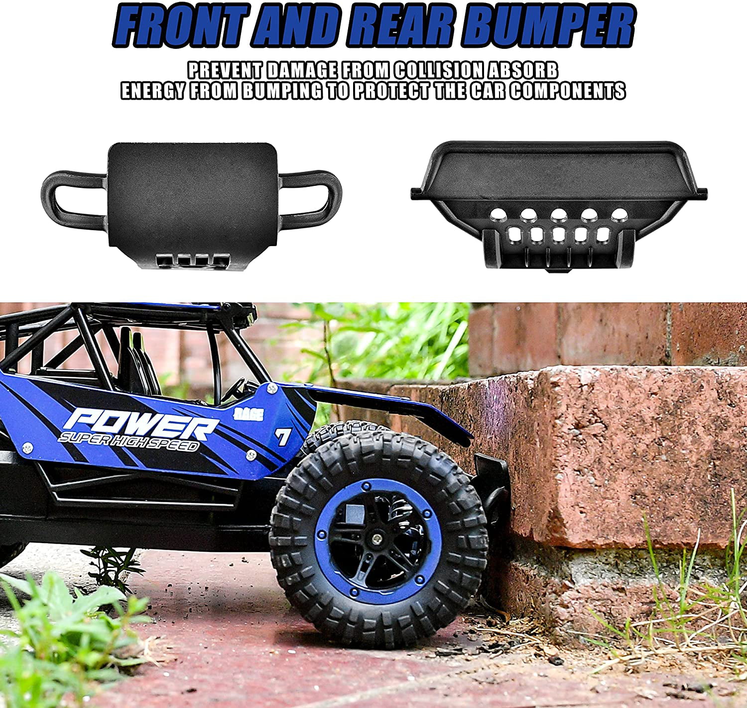 Bezgar 1:14 RC Cars Remote Control Monster Trucks RC Drift Car for Adults Kids 8+. 2 Car Batteries