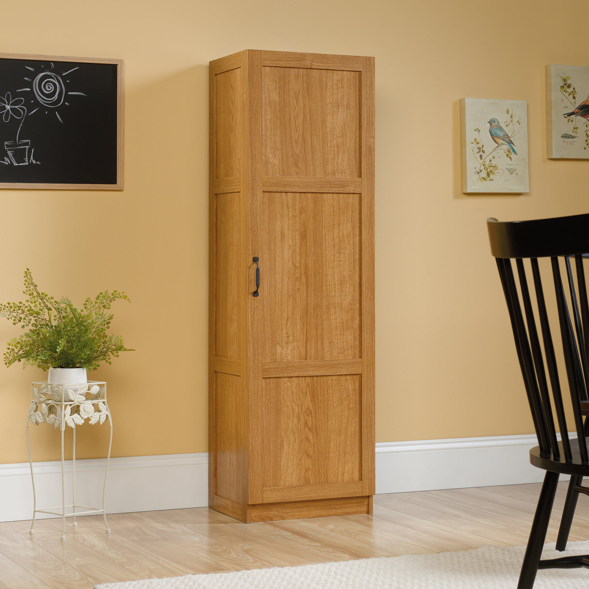 Sauder Storage Cabinet. Highland Oak Finish