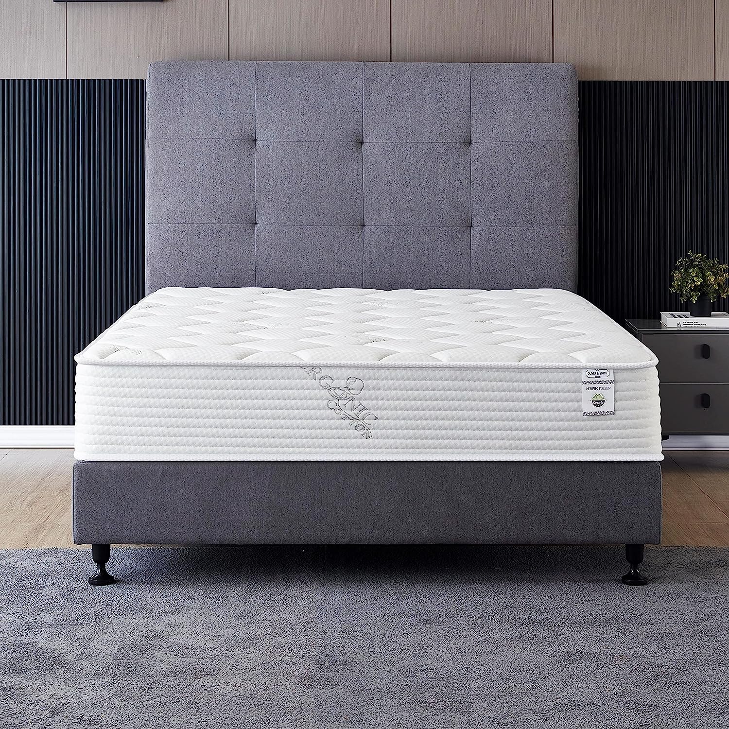 OLIVER & SMITH SINCE 1921 Full Size Mattress - 10 Inch Cool Memory Foam & Spring Hybrid Mattress with Breathable Cover - Comfort Plush Euro Pillow Top - Rolled in a Box - Oliver & Smith