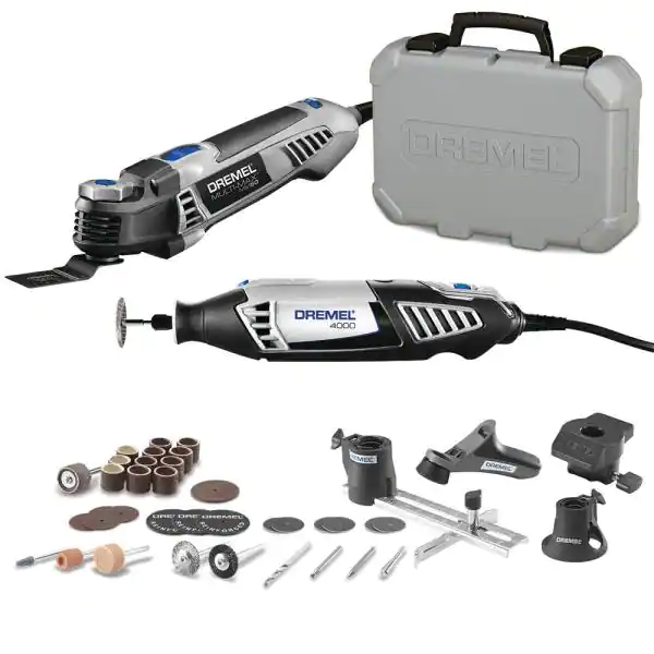 Dremel Multi-Max 5Amp Variable Speed Corded Oscillating Multi-Tool Kit+4000 Series