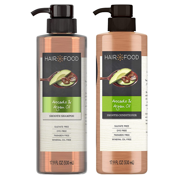 Hair Food Sulfate Free Shampoo and Conditioner Set. with Argan Oil and Avocado
