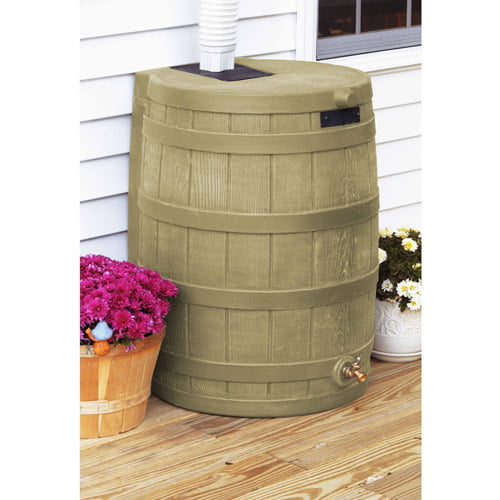 Good Ideas RW40-KHA Rain Wizard Rain Collection Barrel 40-Gallon. Khaki