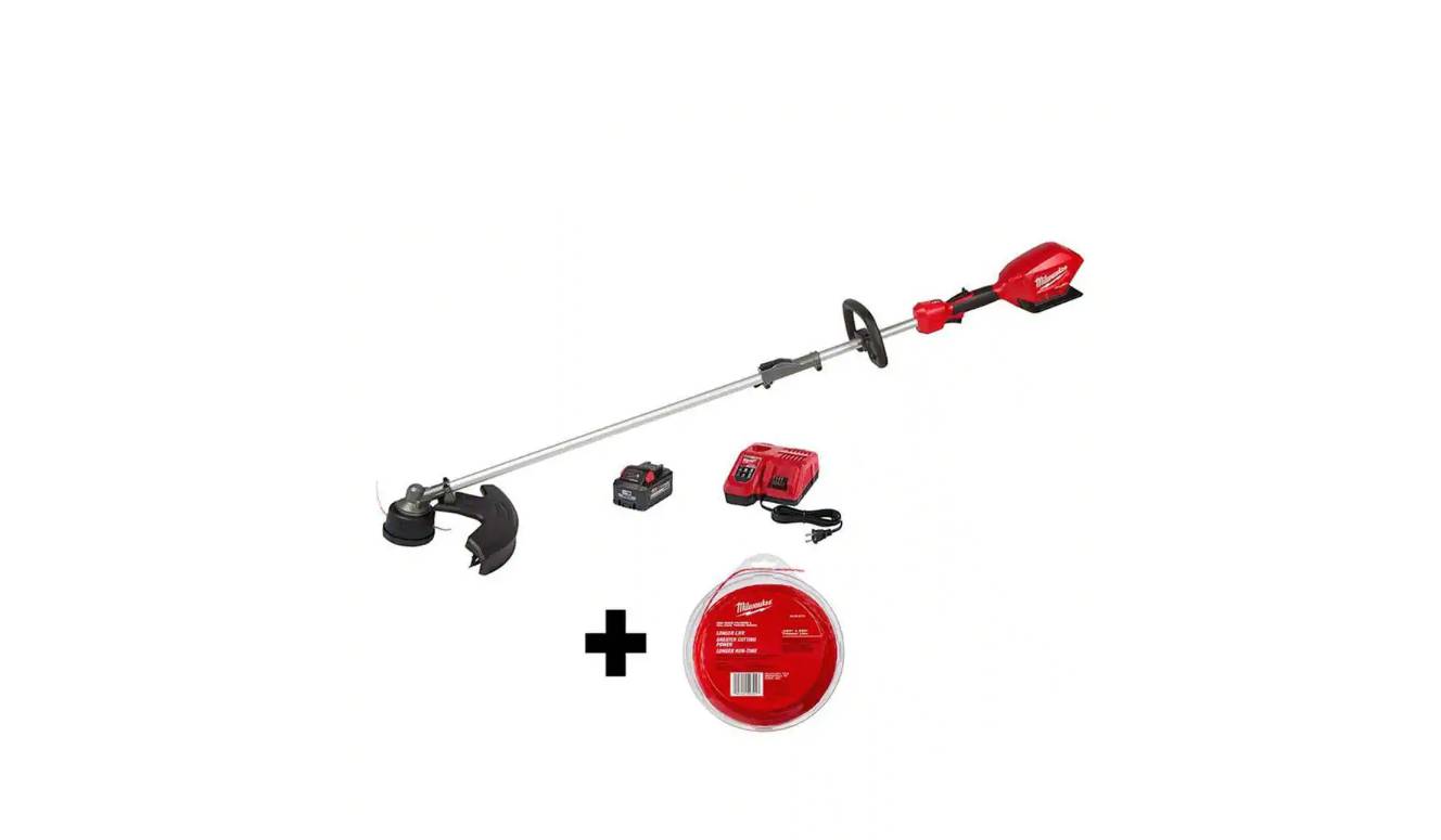 Milwaukee 2825-21ST-49-16-2713 M18 FUEL 18V Lithium-Ion Brushless Cordless String Trimmer with Quik-Lok Attachment Capability. 250 ft. Trimmer Line