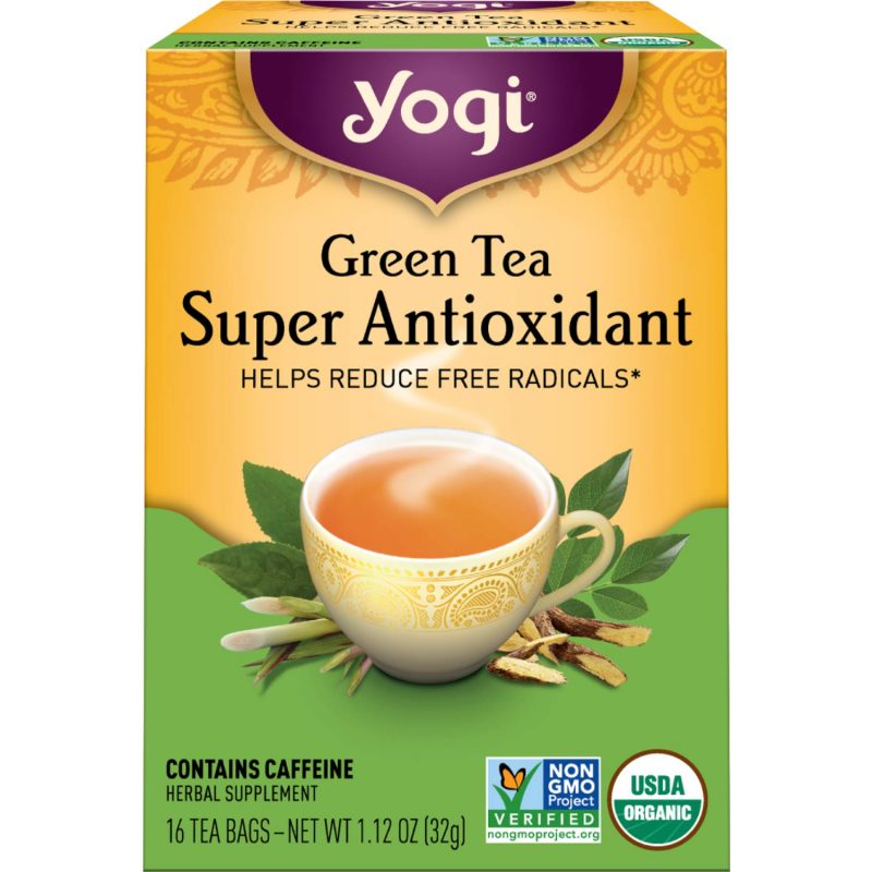 Yogi Tea Green Tea Super Antioxidant. 6 Pack. Support Overall Health. 96 Tea Bags