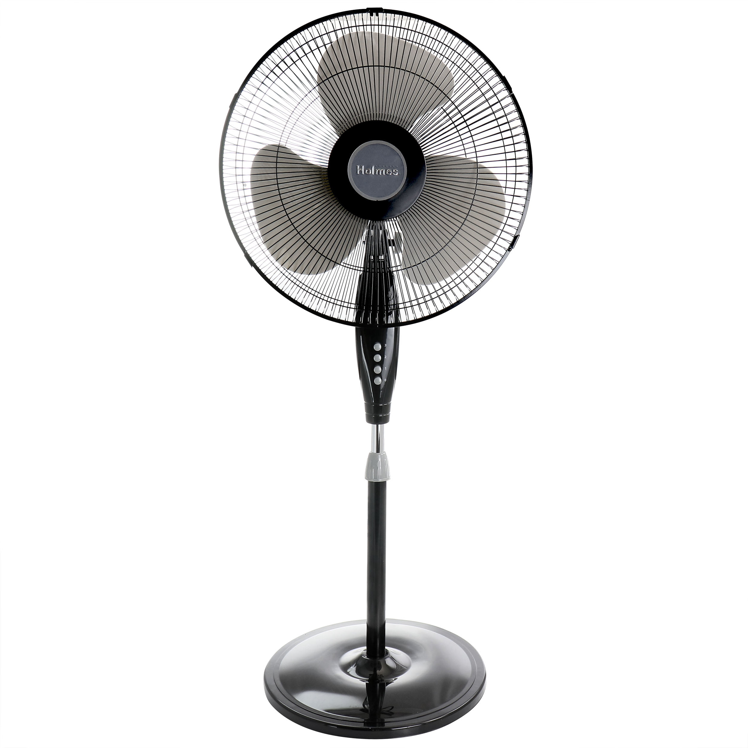 Holmes HSF1610A-BTU 16″ Oscillating Adjustable Stand Floor Fan – Black