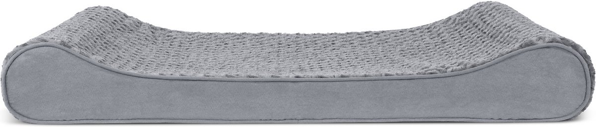 FurHaven Ultra Plush Luxe Lounger Orthopedic Cat & Dog Bed w/Removable Cover. Jumbo (Gray)