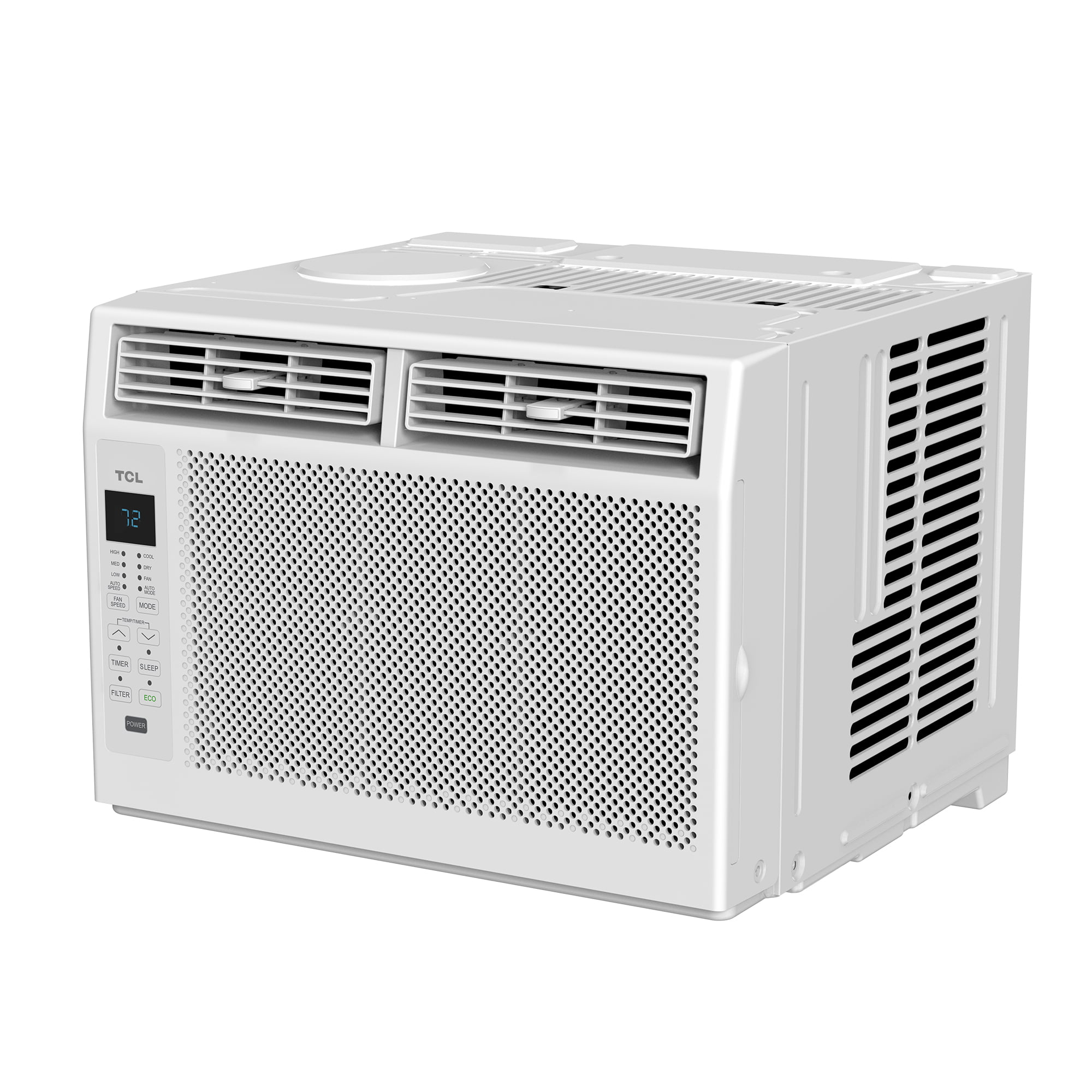 TCL 6.000 BTU Window Air Conditioner. 250 sq. ft.. LED Display. Included Remote.  White. W6W32