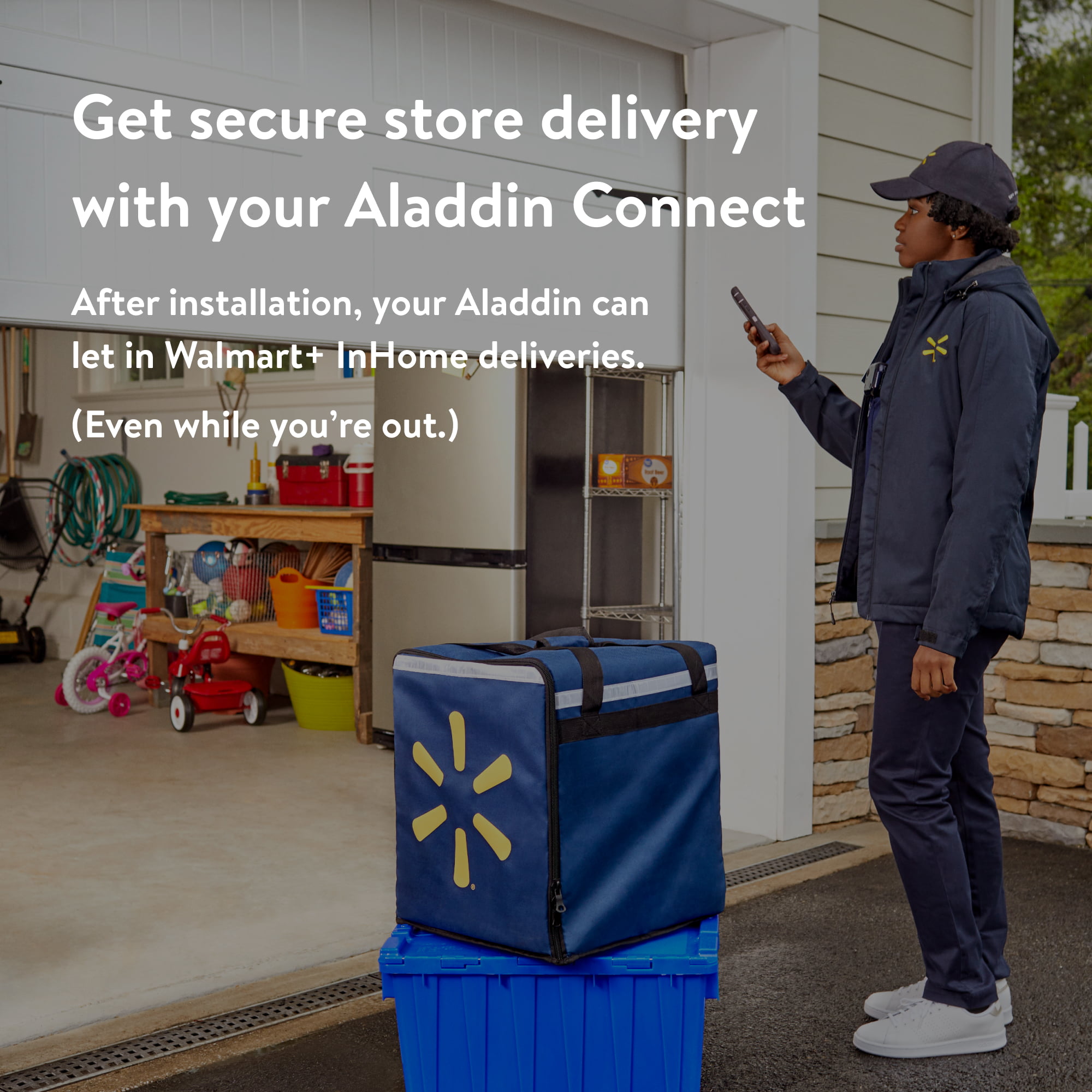Aladdin Connect® Smartphone Enabled Garage Door Controller (Retrofit-Kit) - Universal works with most major brand garage door openers