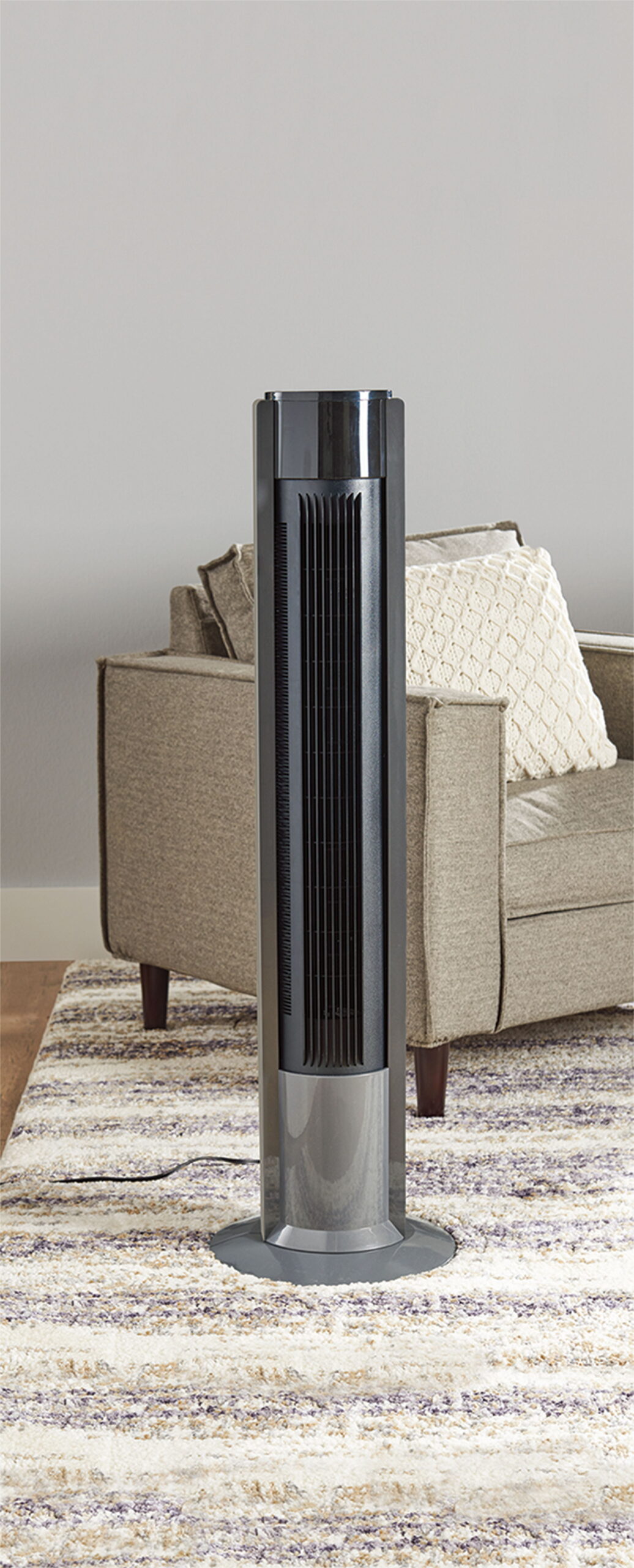 Better Homes & Gardens 40″ 3-Speed Tower Fan. Internal Oscillation. Grey