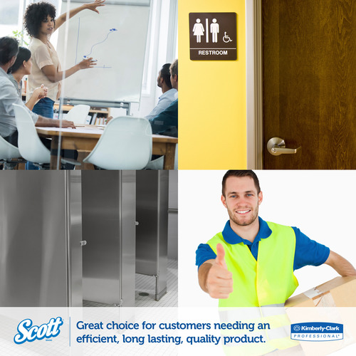 Scott Standard Roll Bathroom Tissue 2 Ply - 4″ x 4.10″ - 550 Sheets/Roll - White - Absorbent - 80 / Carton