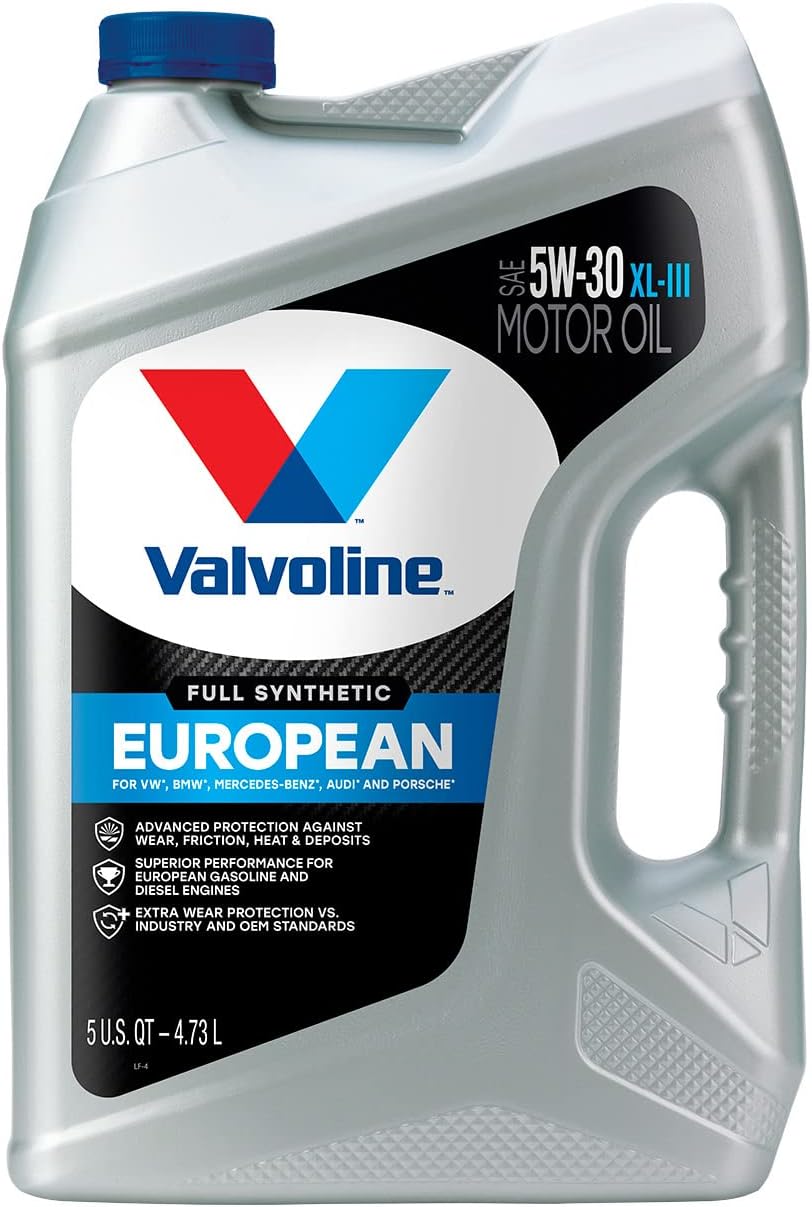 Valvoline European Vehicle Full Synthetic XL-III SAE 5W-30 Motor Oil 5 QT. Case of 3