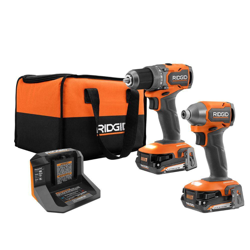 RIDGID R97801 18V SubCompact Brushless 2-Tool Combo Kit