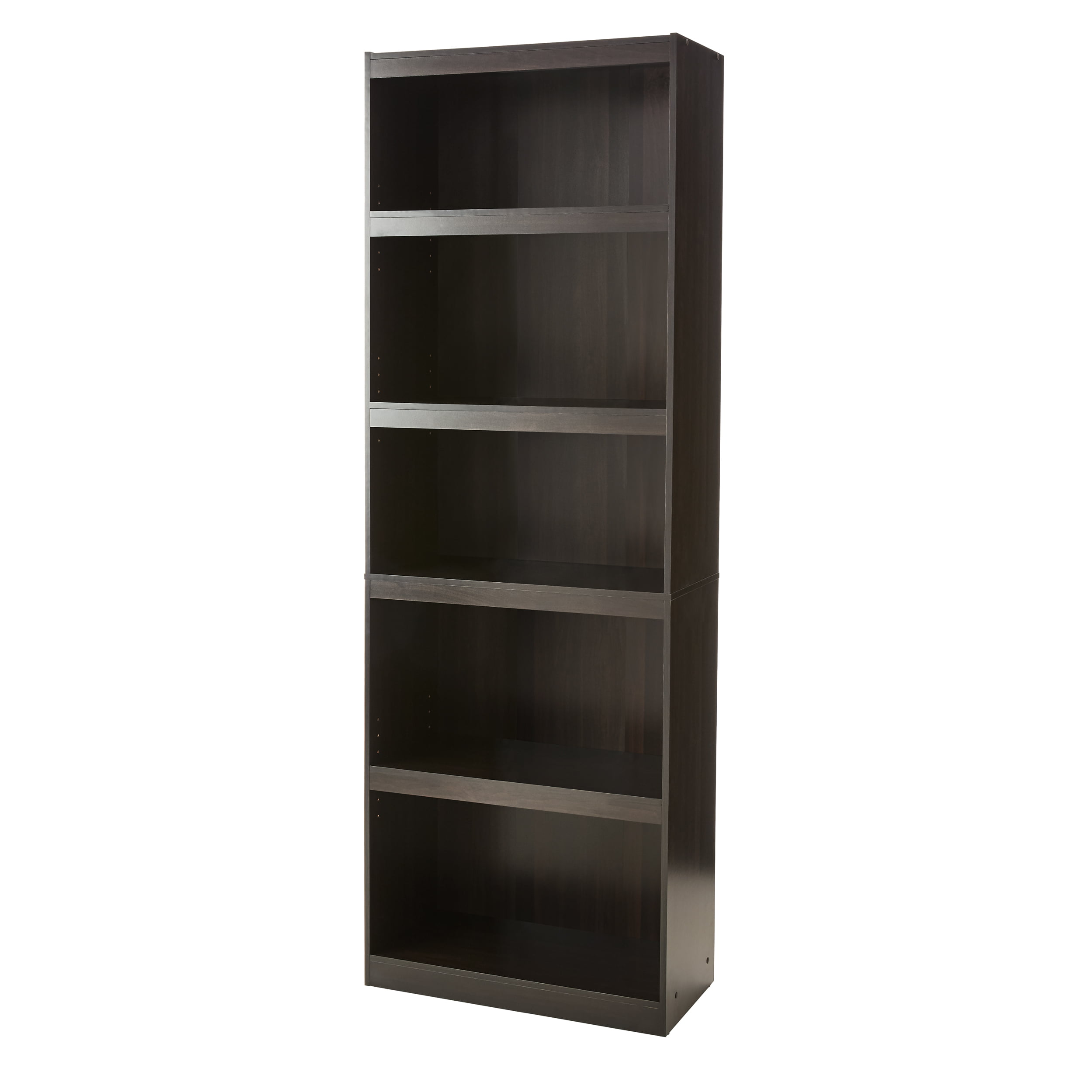 Mainstays Framed 5-Shelf Bookcase. Espresso