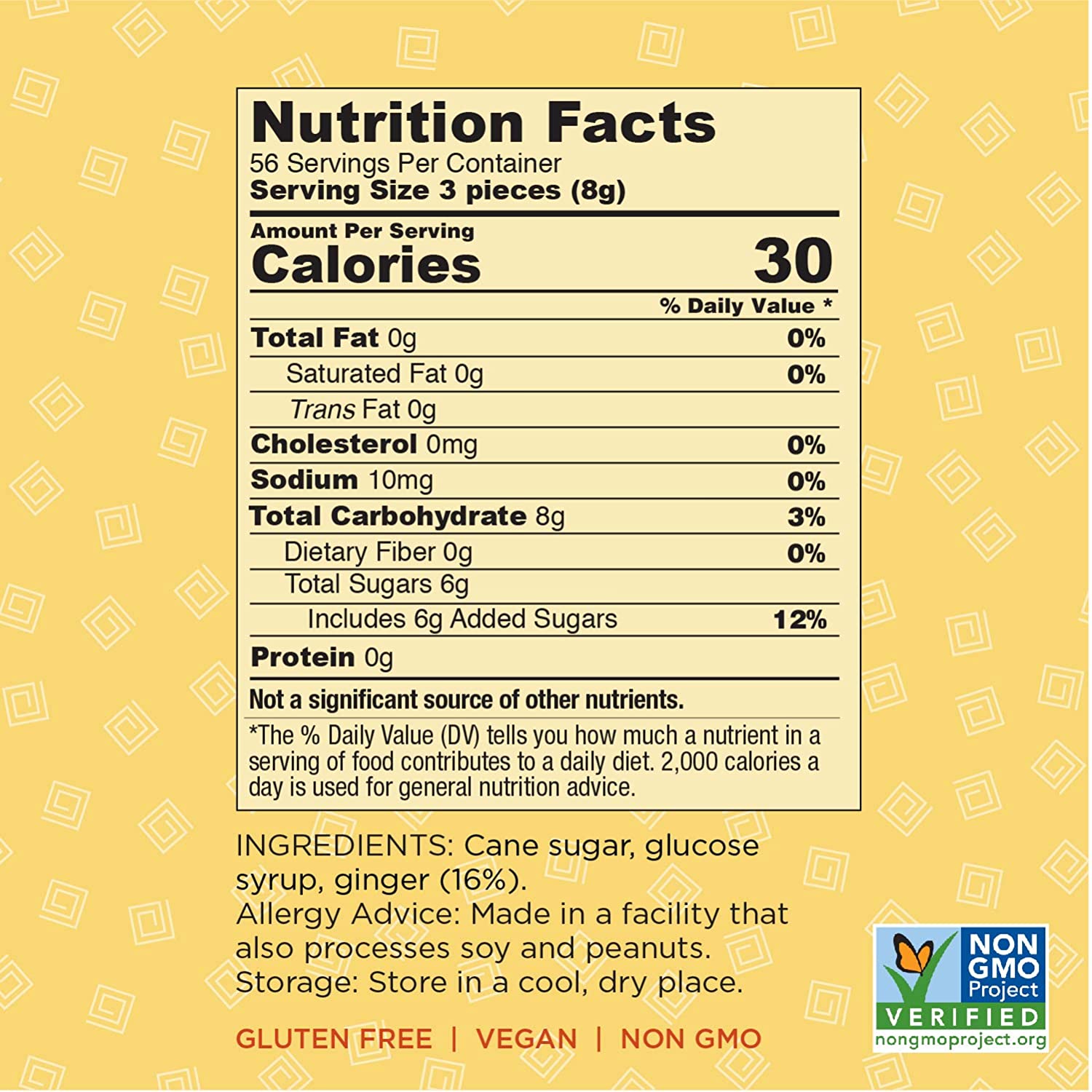 The Ginger People Gin Gins Hard Candy 1 lb Bag