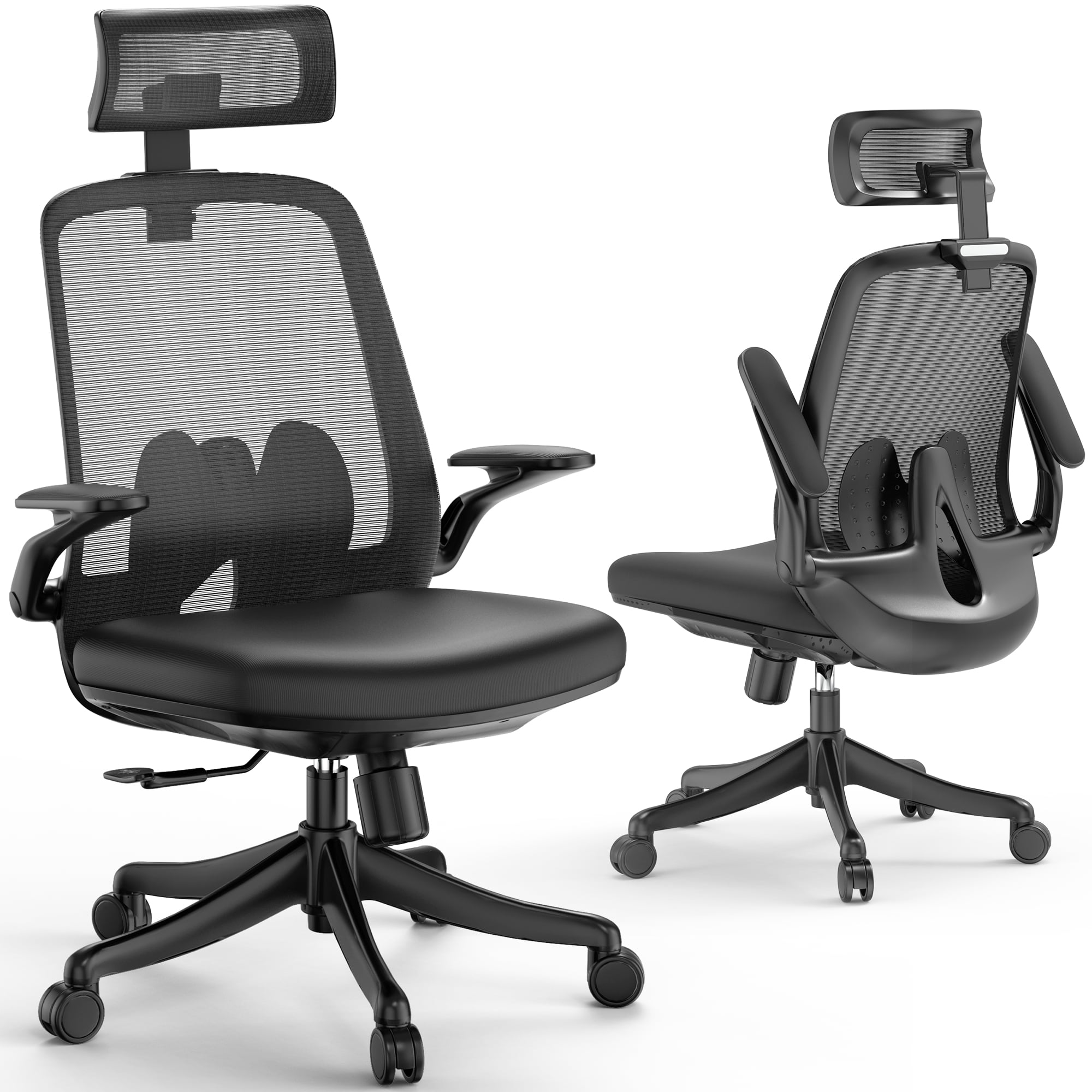 Famistar Ergonomic Office Gaming Desk Chair .High Back Mesh Computer Chair with Adjustable Lumbar Support for Home Office study