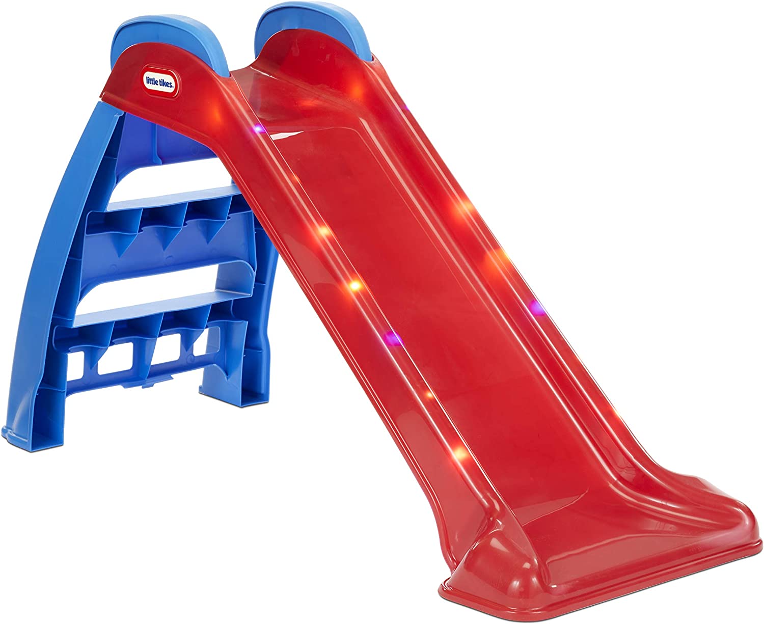 Little Tikes Light-Up First Slide for Kids Indoors/Outdoors . Red