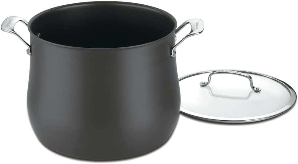 Cuisinart 6466-26 Hard Anodized 12-Quart Contour-Stainless-Steel-Cookware. Stockpot w/Cover