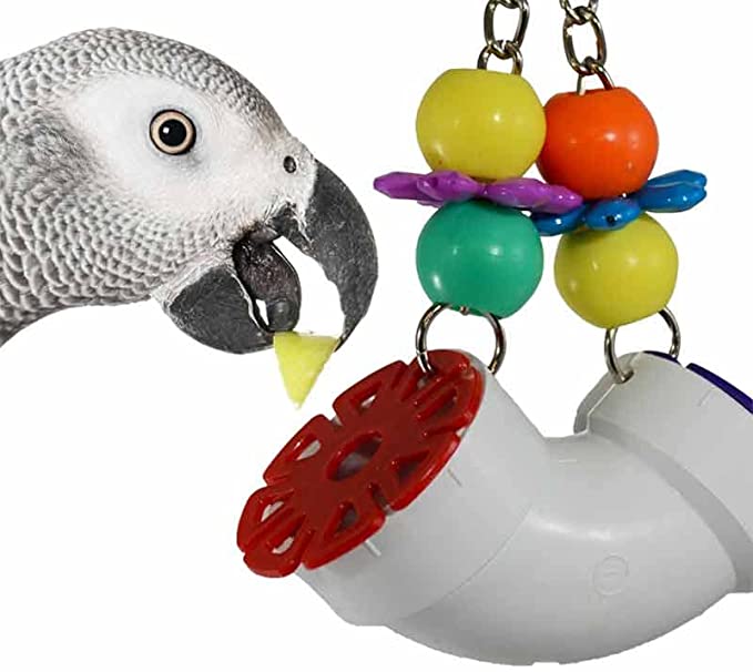 Super Bird Creations SB751 PVC Forager Bird Toy. Medium/Large Bird Size. 3 x 5 x 8