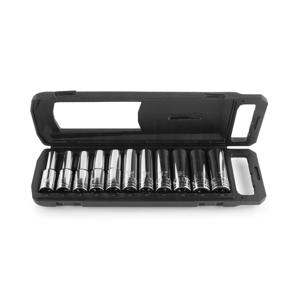 HART 11-Piece 1/2-inch Deep Socket Set. Metric Sockets
