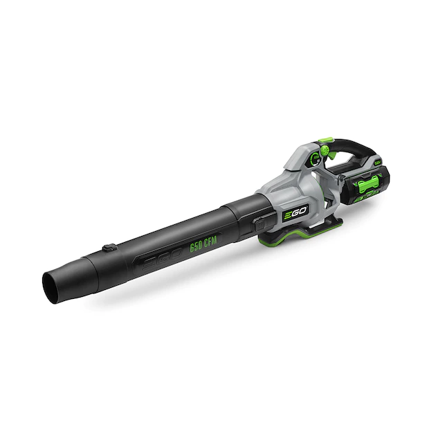 EGO LB6503 POWER+ 56-volt 650-CFM 180-MPH Brushless Handheld Cordless Electric Leaf Blower 4 Ah (Battery & Charger Included)