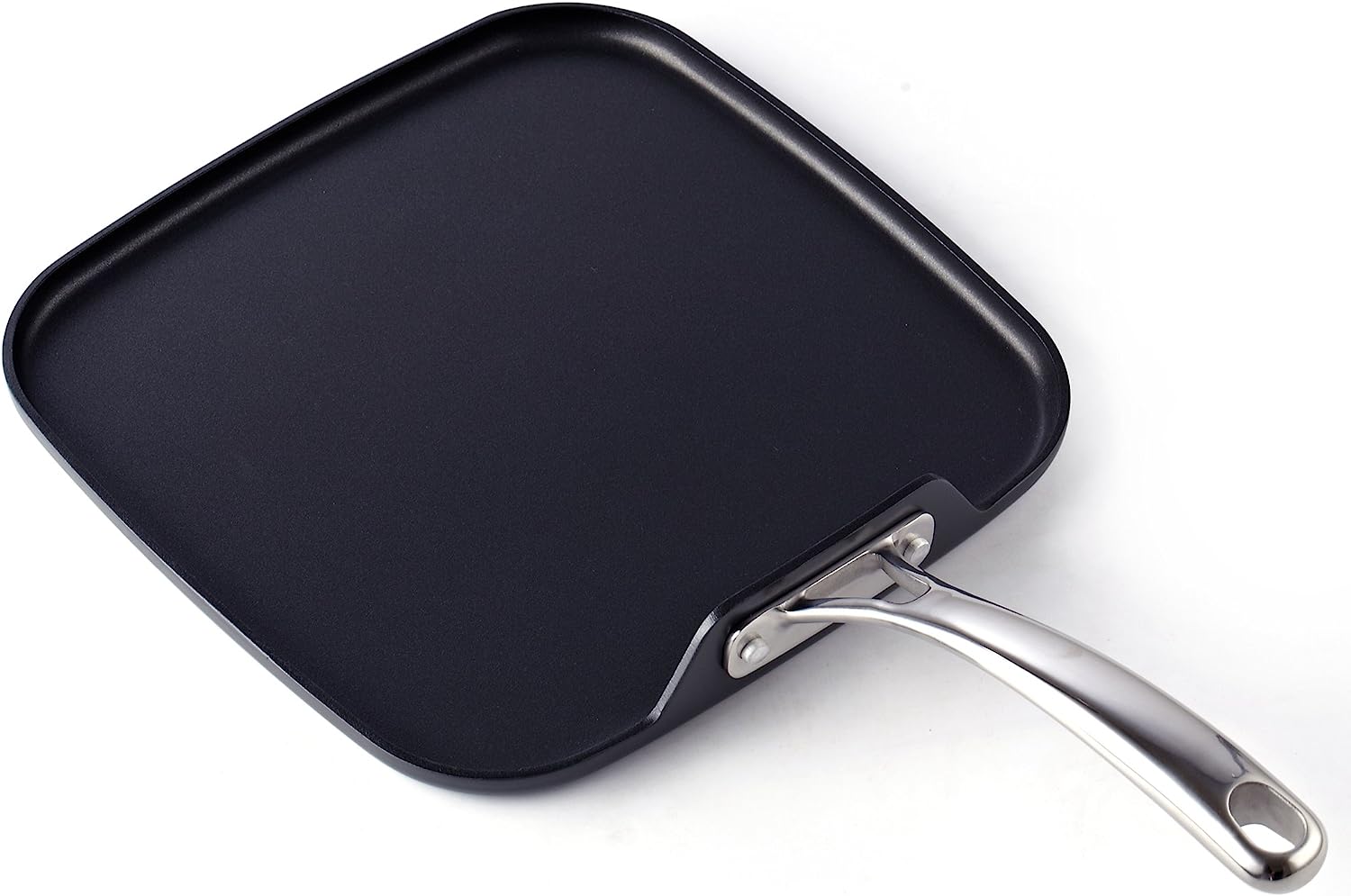 Cooks Standard Hard Anodized Nonstick Square Griddle Pan. 11 x 11-Inch. Black