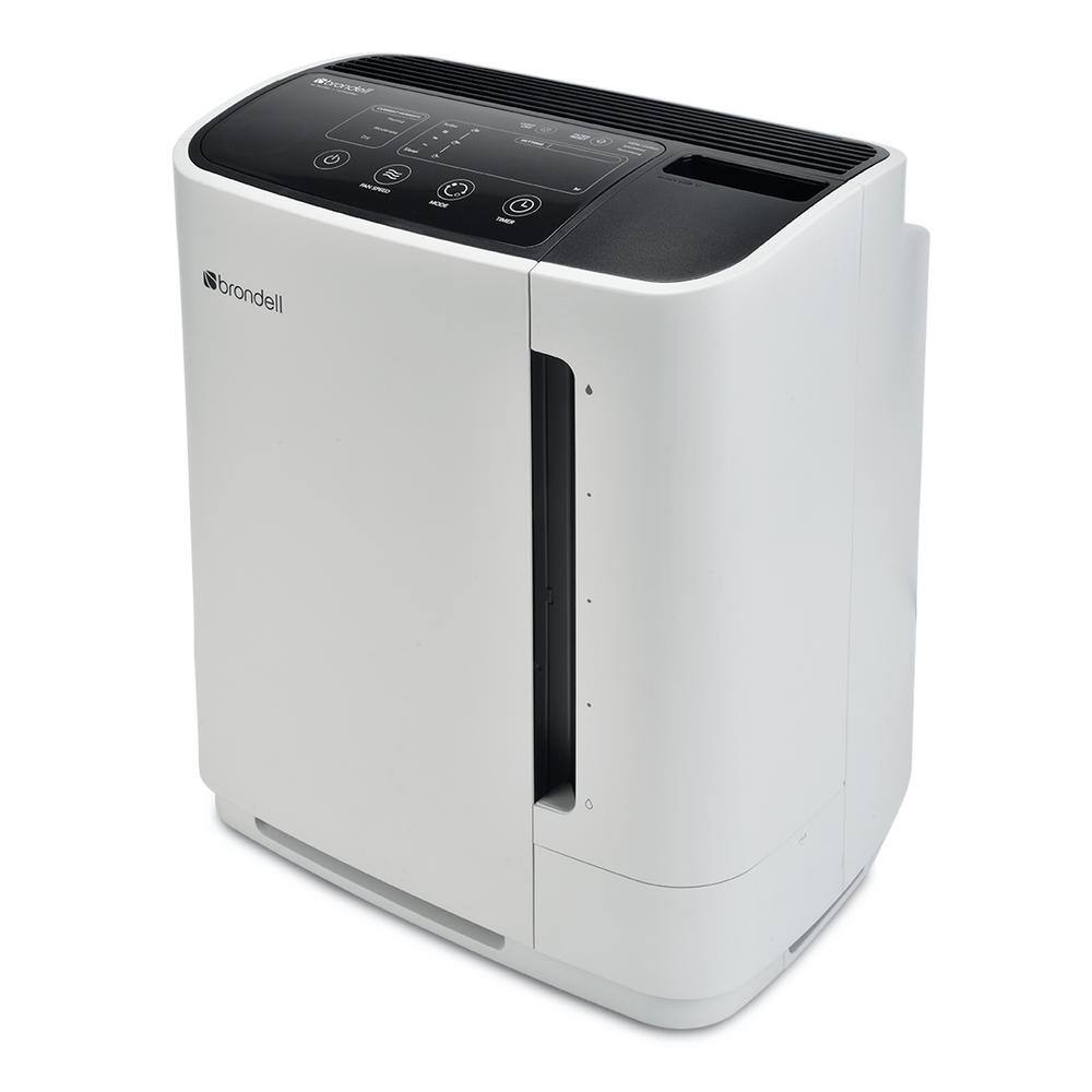 Brondell PR50-W O2+ Revive TrueHEPA Air Purifier Humidifier in White