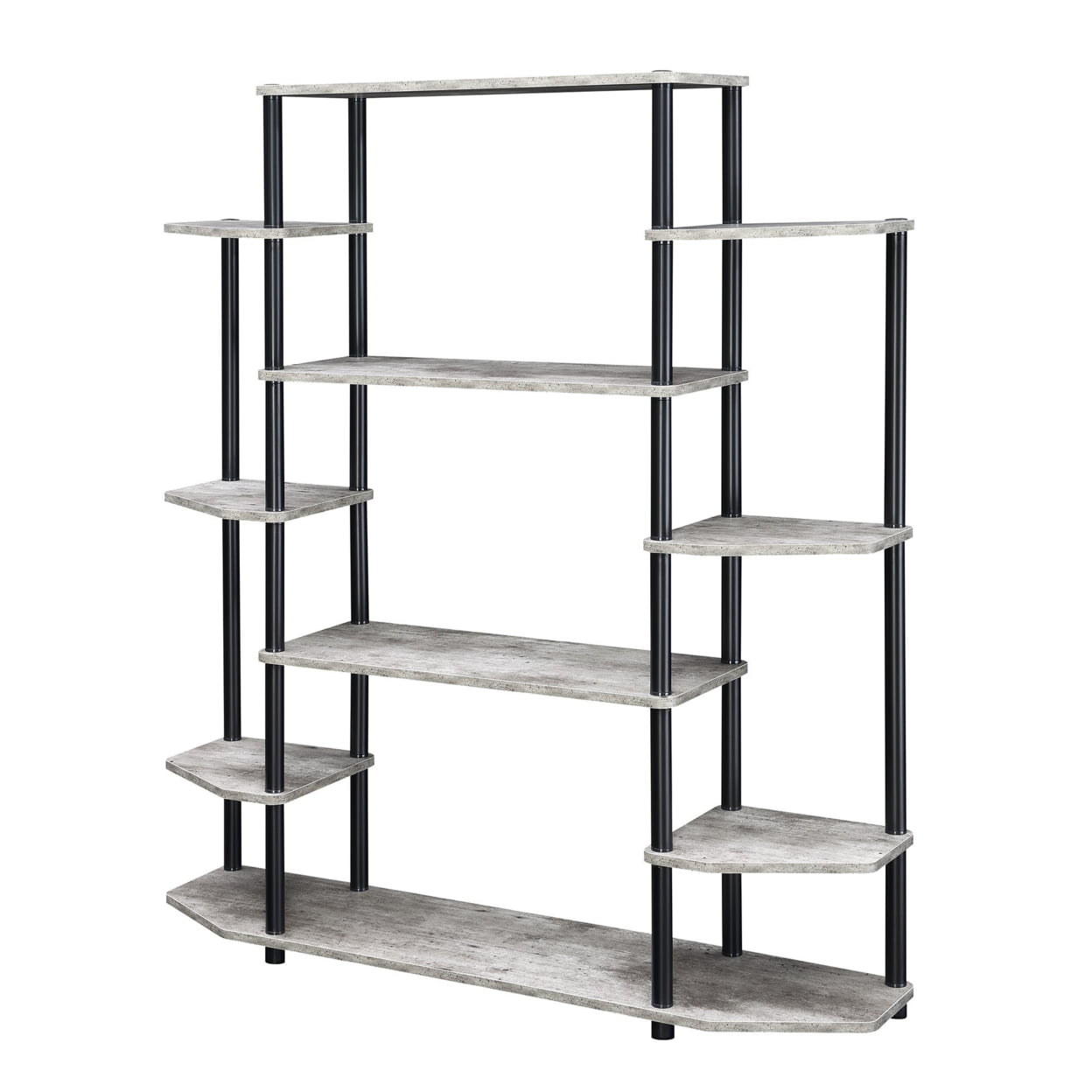 Designs2Go Black Wall Unit Bookshelf