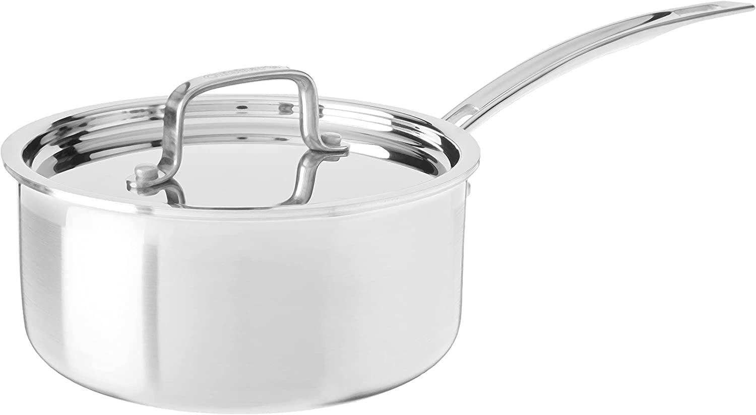 Cuisinart  8.07-in Stainless Steel Cooking Pan with Lid(s) Included