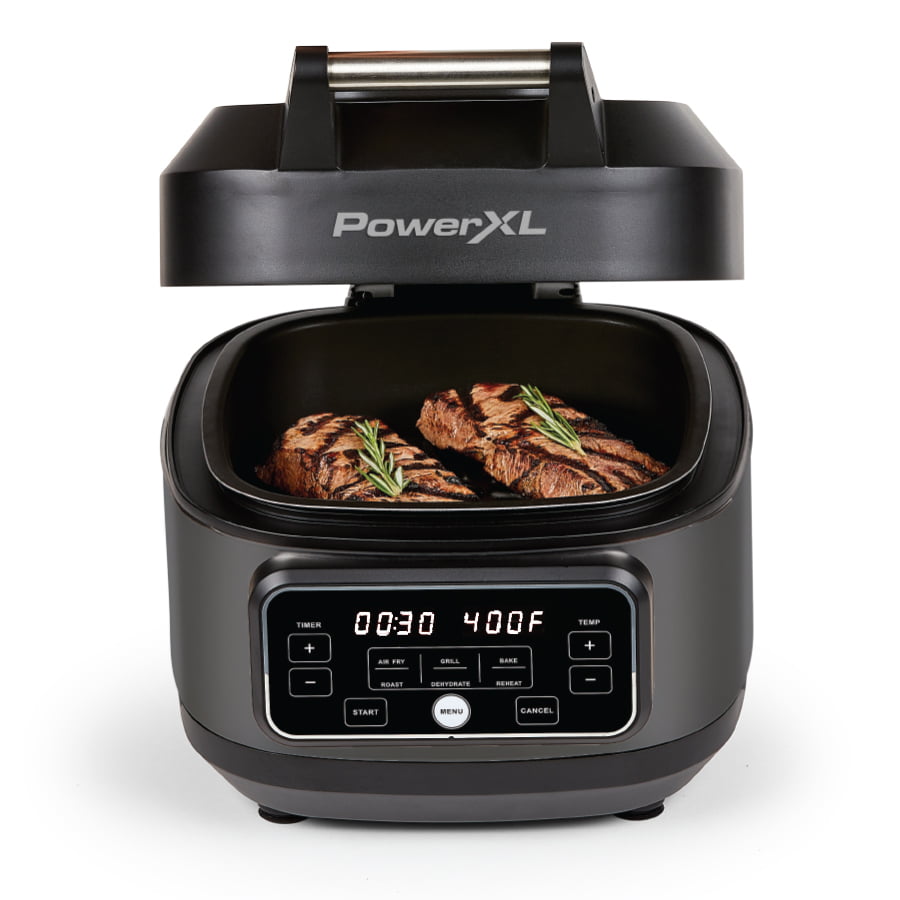 PowerXL Grill Air Fryer Home. Black. 5.5 Quart