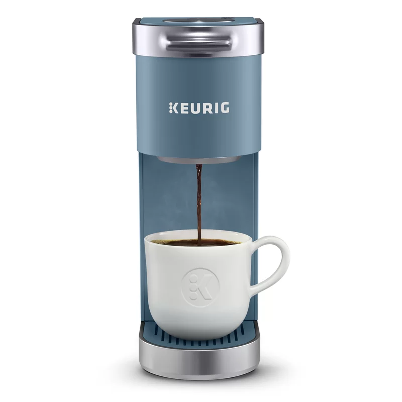 Keurig K-Mini Plus Coffee Maker. Single Serve K-Cup Pod Coffee Brewer. 6 to 12 oz. Brew Size. Stores up to 9 K-Cup Pods. Evening Teal