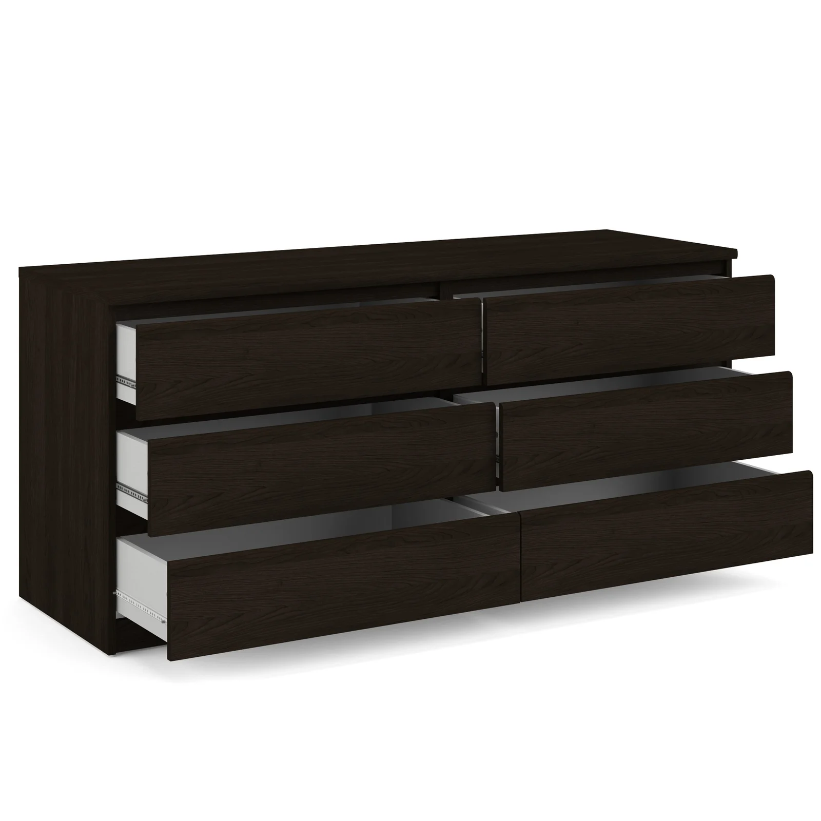 Kepner 6 Drawer 60.5″ W Double Dresser (Color Coffee)
