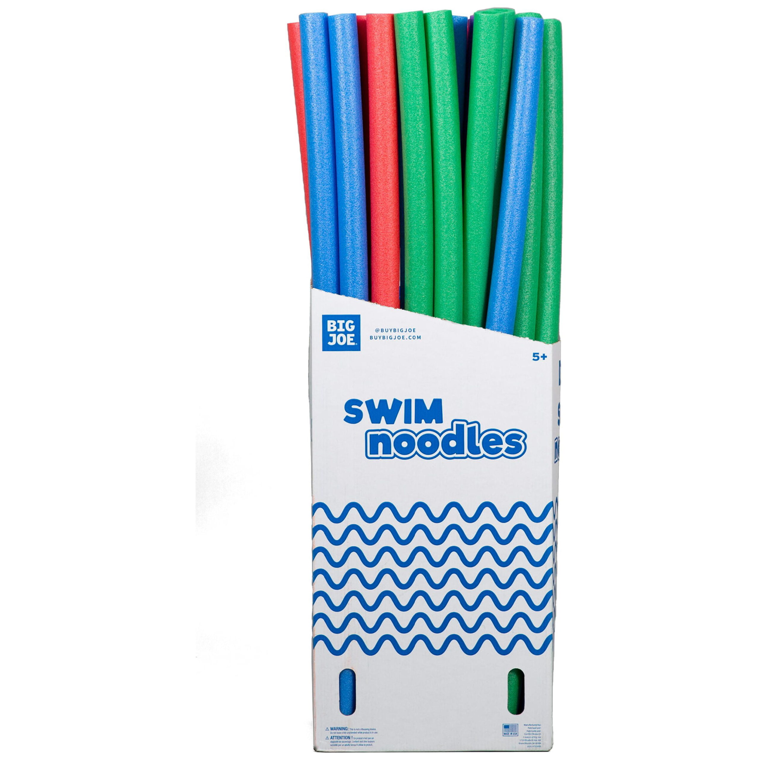 Big Joe Swim Noodle 35 Pack Pool Noodles. Red. Blue. Green. Purple. Yellow Foam. 4.5 Feet