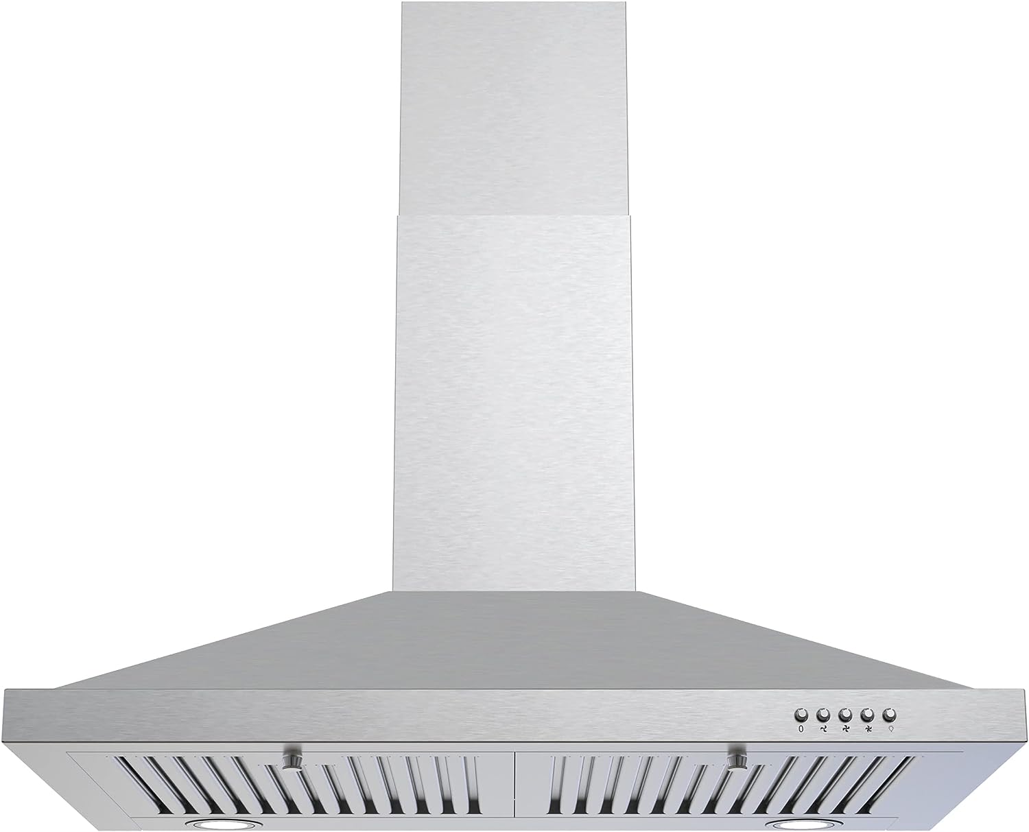 Generic Range hood 30 inch.600 CFM Wall Mount Range Hood with LEDs Light.Permanent Filter.3 Speed Fan. in Stainless Steel.Chimney-Style Stove Vent with Ducted/Ductless Convertible Duct.Carbon Filter included