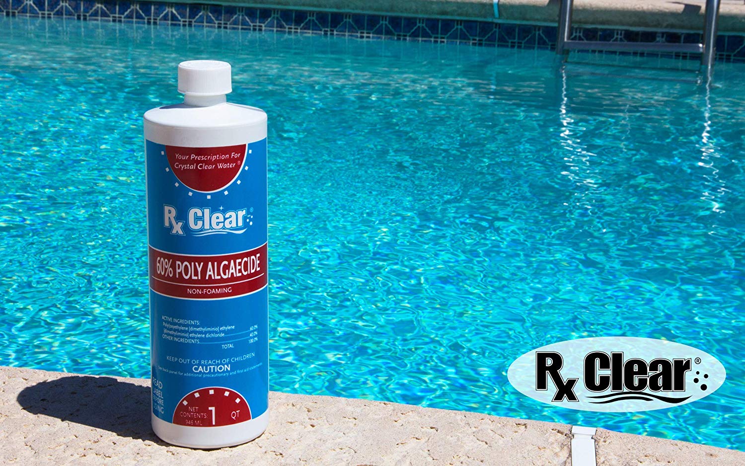 Rx Clear Algaecide 60 Plus for Swimming Pools - 4 Pack