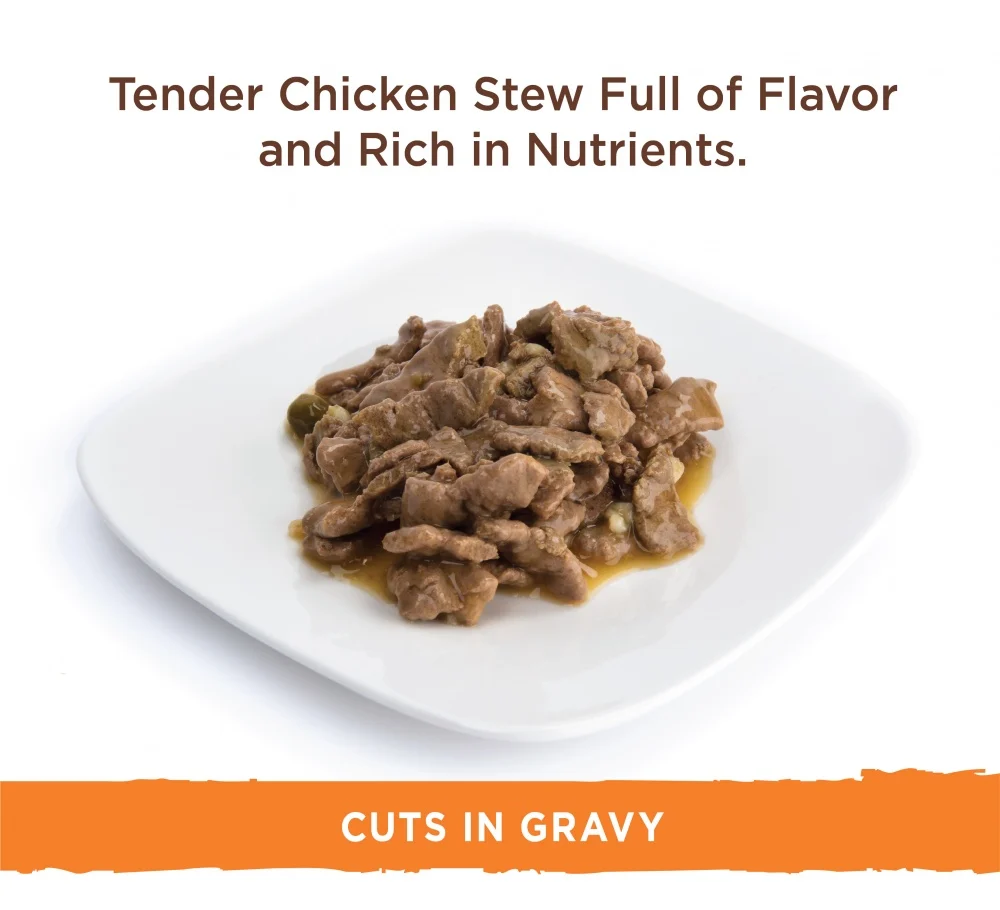 NUTRO Grain Free Wet Dog Food Cuts in Gravy Tender Chicken Stew 3.5 Ounce (Pack of 24)