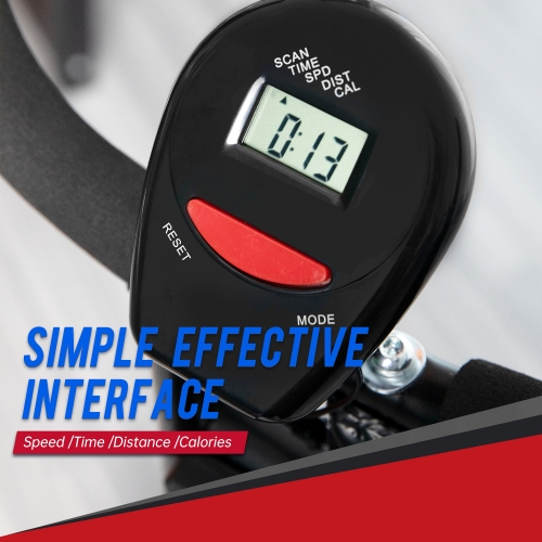 Furinno Indoor Portable Magnectic Resistance Bicycle Work Out. 8 Levels. Black