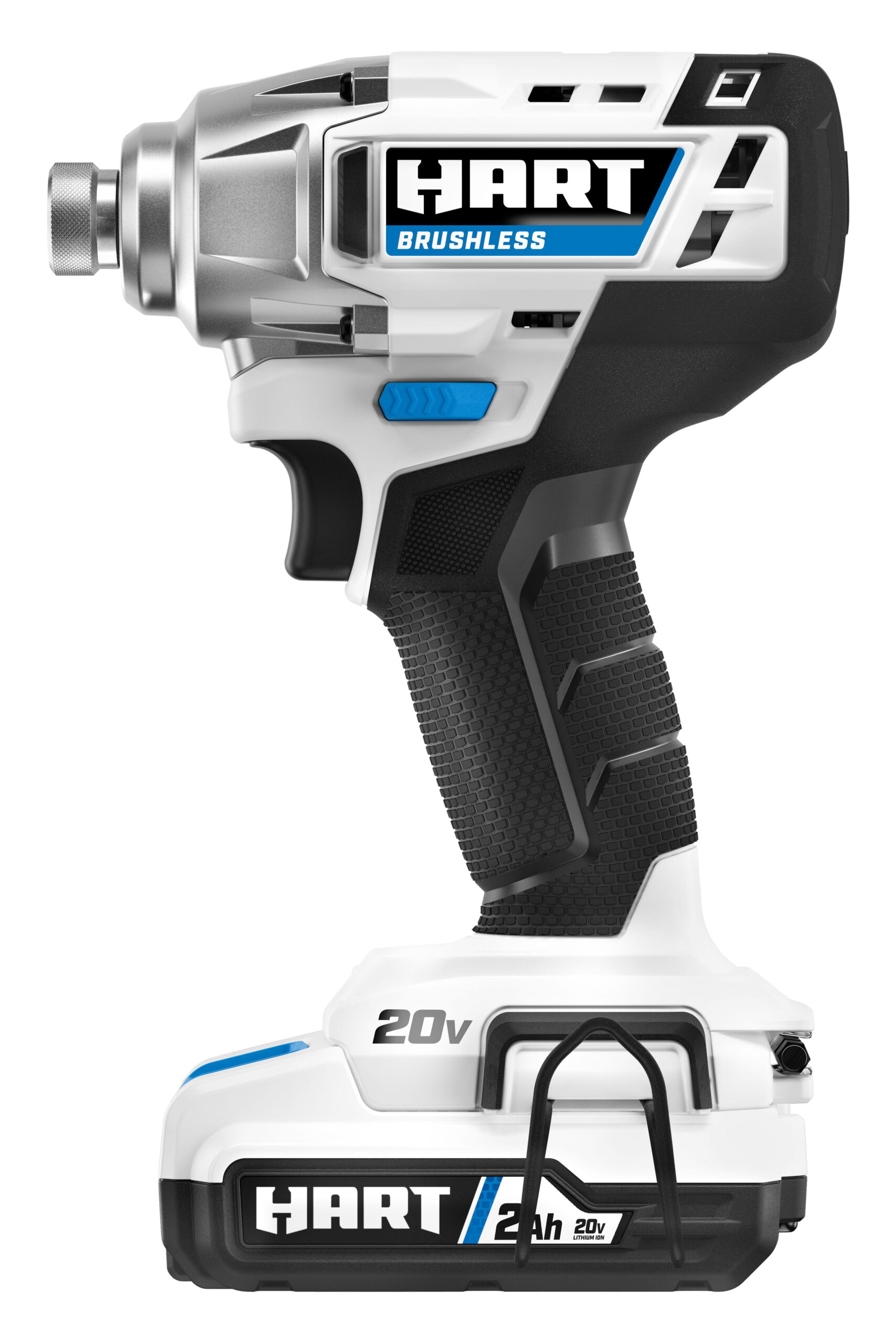 HART 20-Volt Cordless Brushless Impact Driver Kit. (1) 20-Volt 2.0Ah Battery. Gen 2